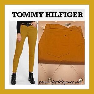 NEW Tommy Hilfiger Harvest Gold Modern Skinny Stretch Jeans Size 16